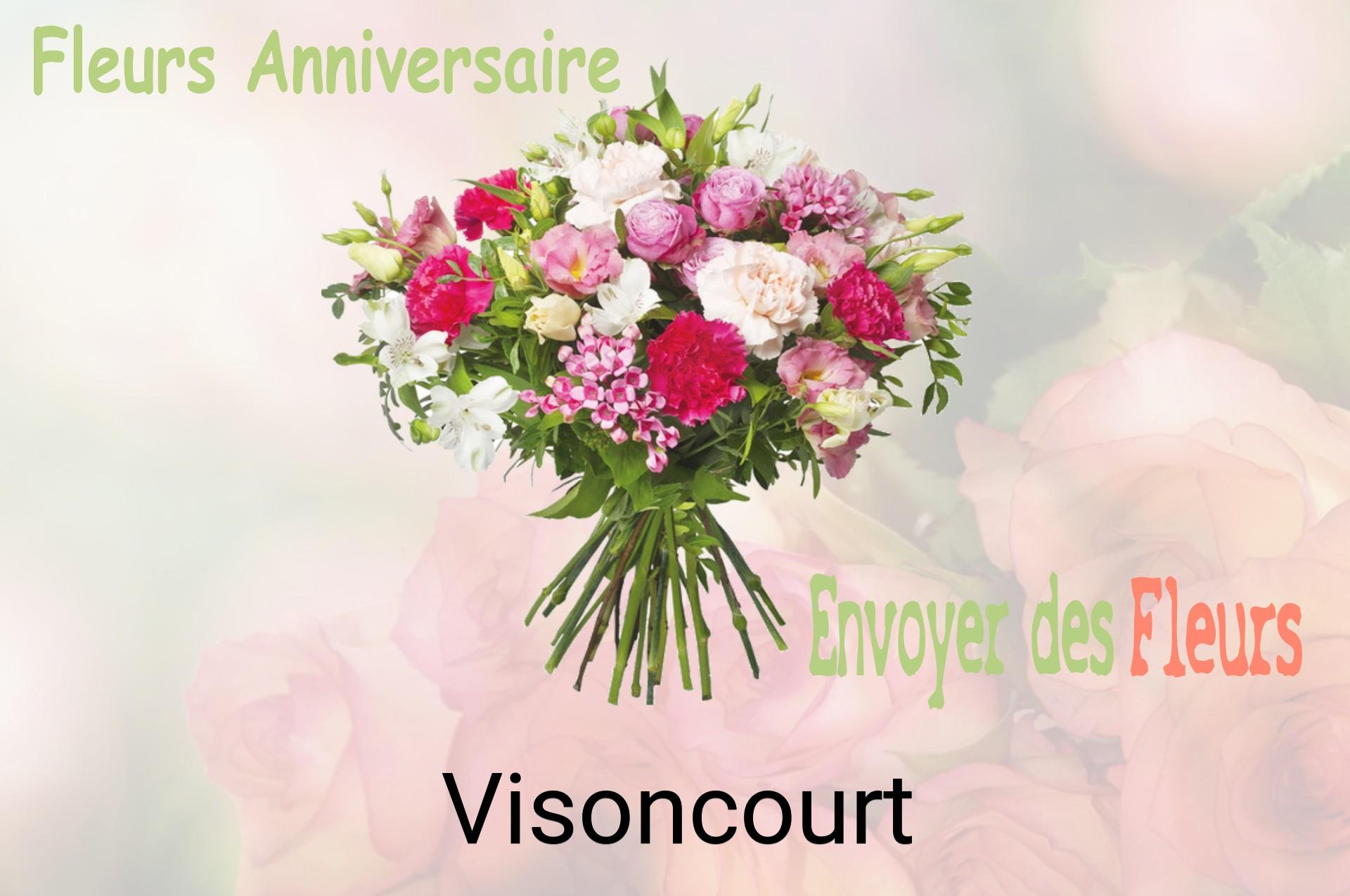Bouquet de fleurs d’anniversaire livré à Visoncourt