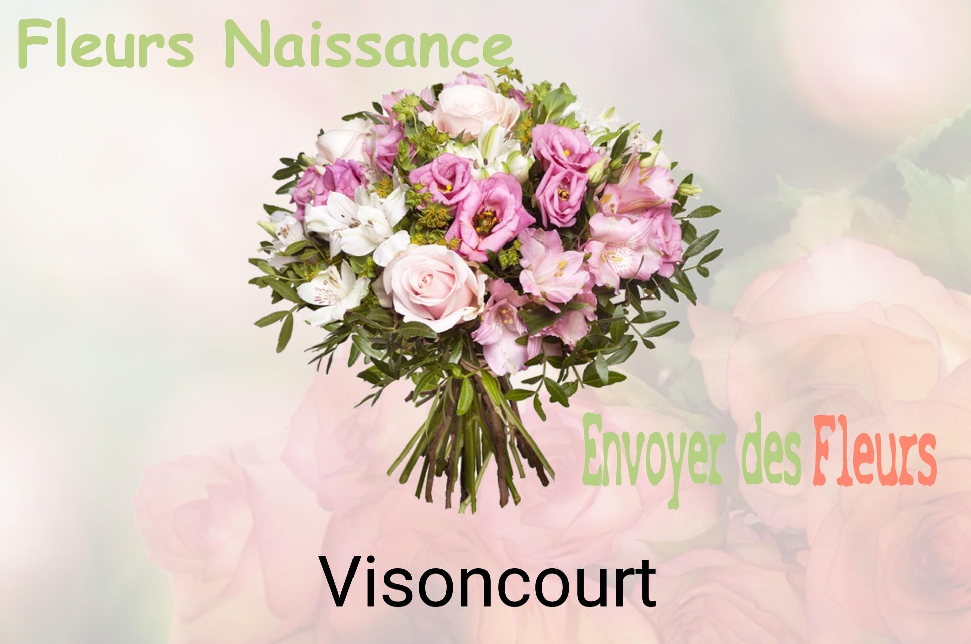 Bouquet de fleurs de naissance livré à Visoncourt